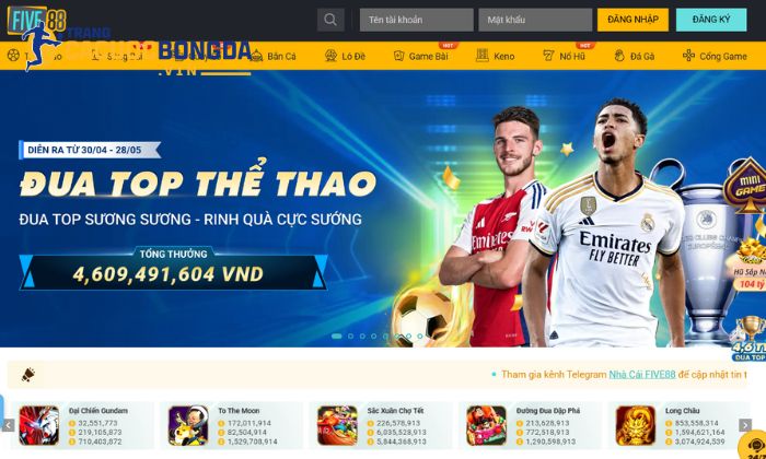 Five88 - Địa chỉ cá cược bóng đá trả thưởng hấp dẫn Nhà cái Five88 đẳng cấp nhất trên thị trường cá cược trực tuyến