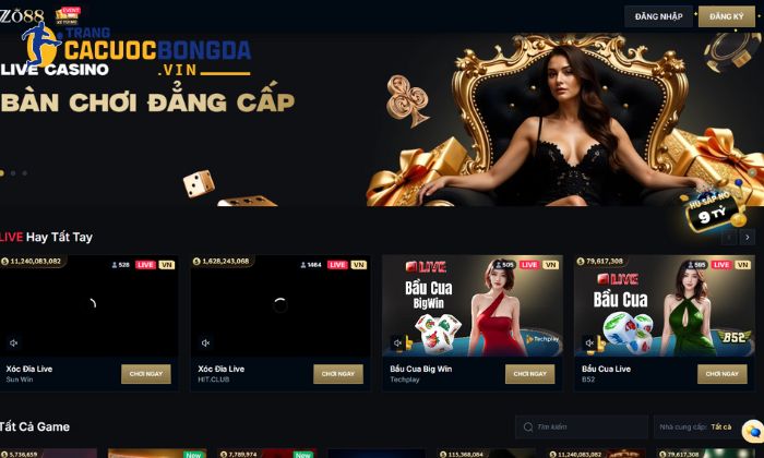 Zo88 – Sự lựa chọn hoàn hảo cho tín đồ mê cá cược thể thao Casino trực tuyến